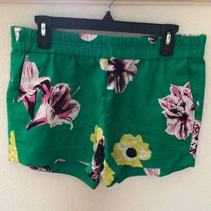 J. Crew Shorts - JCREW green floral shorts J. Crew Shorts - JCREW green floral shorts